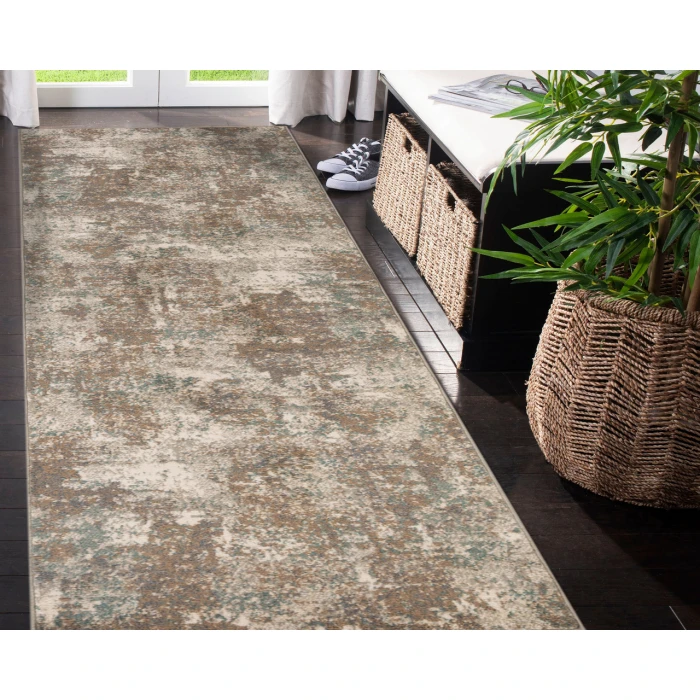 Alpine Bella Light Brown Abstract Area Rug