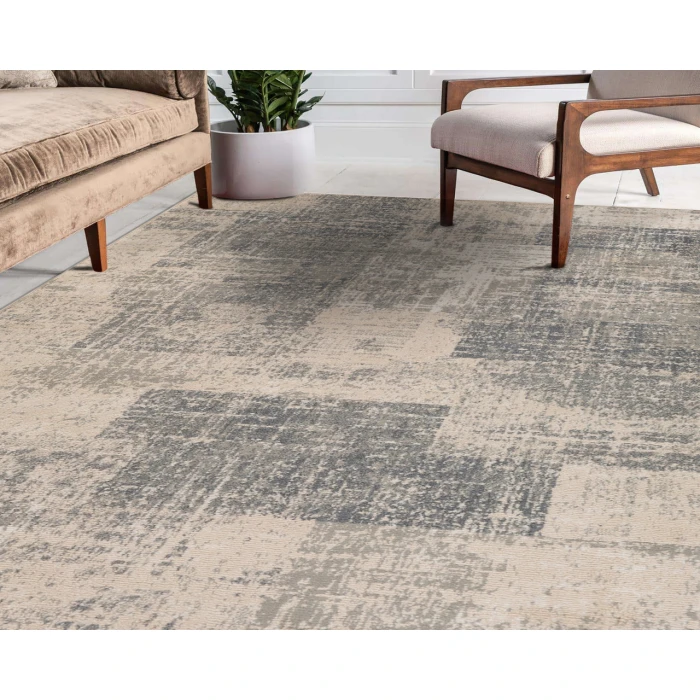 Alpine Cel Light Blue Abstract Area Rug