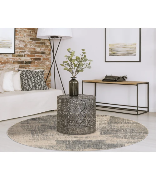 Alpine Cel Light Blue Abstract Area Rug