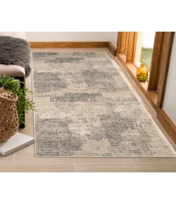 Amer Alpine Cel Light Blue Abstract Runner Rug 2'7" x 10'