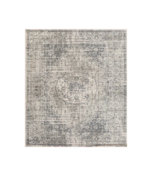 Alpine Dale Medium Gray Medallion Area Rug