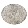 Amer Alpine Dale Medium Gray Medallion Round Rug 7'10" x 7'10"