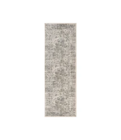 Amer Alpine Dale Medium Gray Medallion Runner Rug 2'7" x 10'