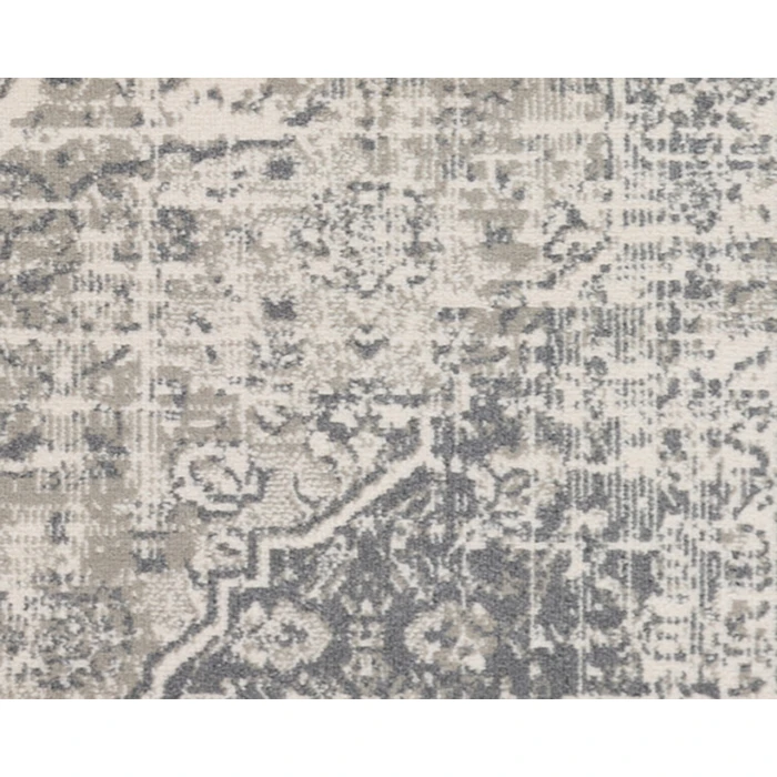 Alpine Dale Medium Gray Medallion Area Rug