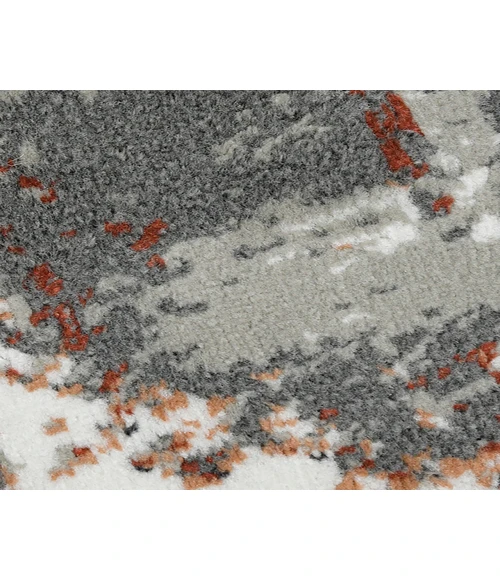 Alpine Ehra Rust Abstract Area Rug