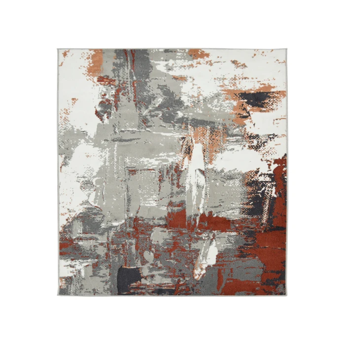 Alpine Ehra Rust Abstract Area Rug
