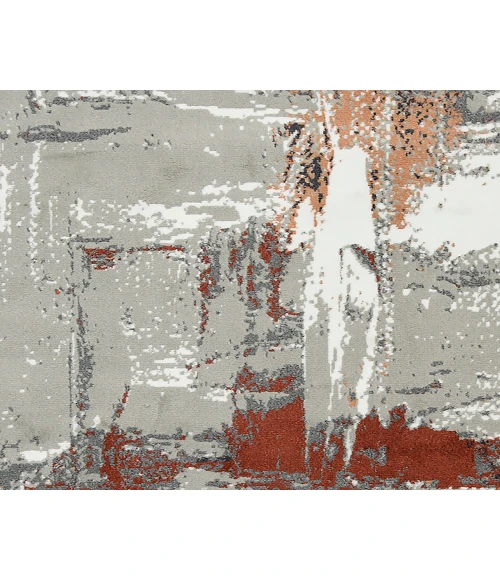 Alpine Ehra Rust Abstract Area Rug