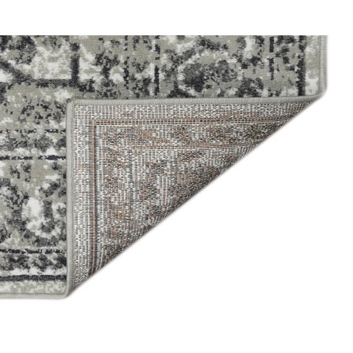 Alpine Fany Dark Gray Bordered Area Rug