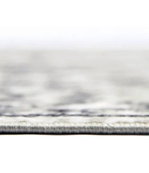 Alpine Fany Dark Gray Bordered Area Rug