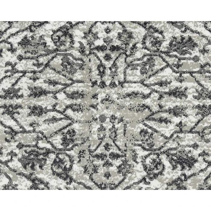 Alpine Fany Dark Gray Bordered Area Rug
