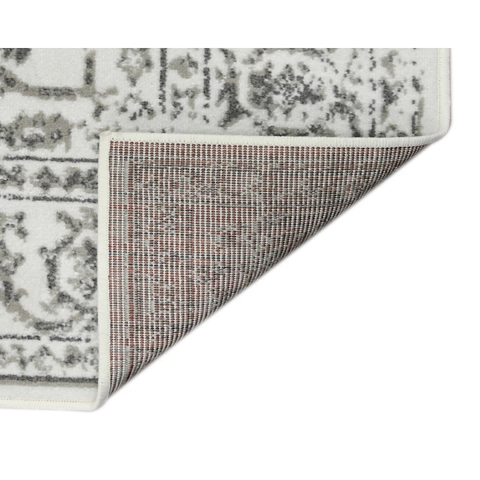 Alpine Fany Light Gray Bordered Area Rug