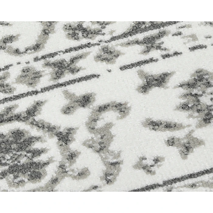 Alpine Fany Light Gray Bordered Area Rug