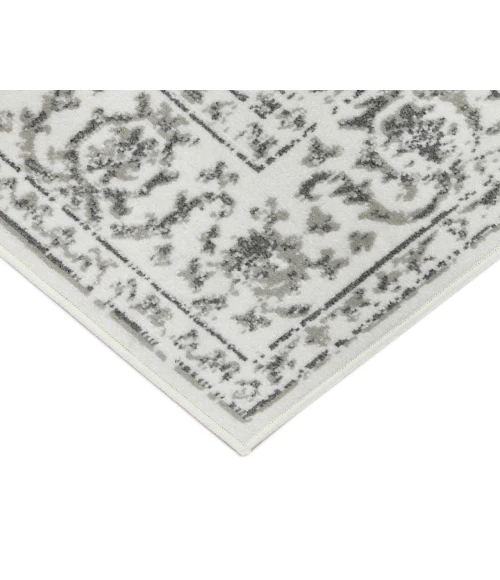 Alpine Fany Light Gray Bordered Area Rug