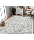 Alpine Fany Light Gray Bordered Area Rug