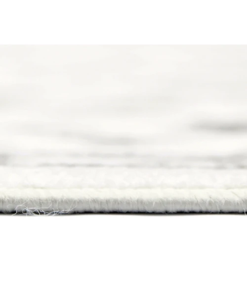 Alpine Fany Light Gray Bordered Area Rug