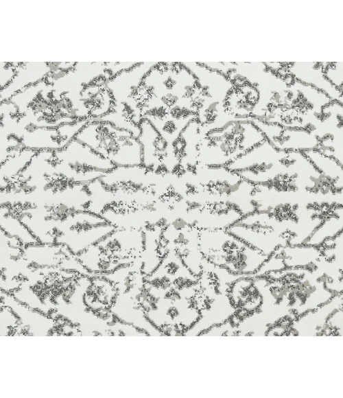 Alpine Fany Light Gray Bordered Area Rug