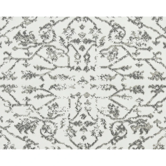 Alpine Fany Light Gray Bordered Area Rug