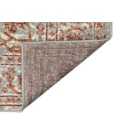 Alpine Fany Orange/Gray Bordered Area Rug