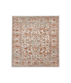 Amer Alpine Fany Orange/Gray Bordered Rug 7'10" x 10'2"