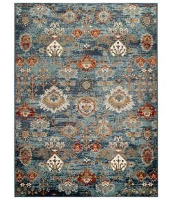 Amer Allure ALU-10 Elina Teal Rug 5 ft. 1 in. X 7 ft. 6 in. Rectangle