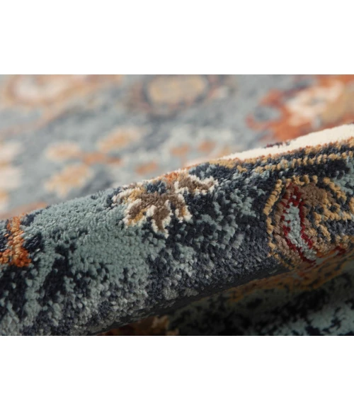 Amer Allure Elina Teal Oriental Area Rug 5'1"x7'6"