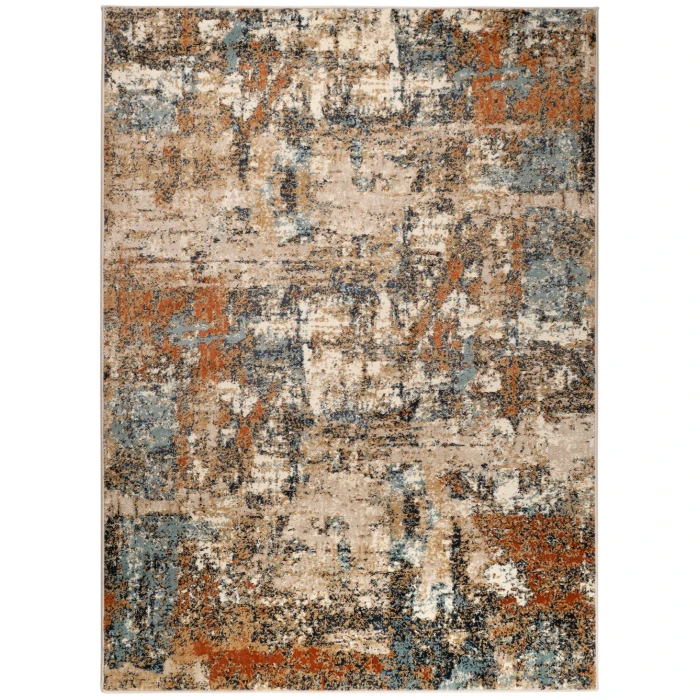 Amer Allure Clovis Orange Abstract Area Rug 8'9"x11'9"