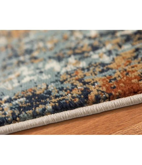 Amer Allure Clovis Orange Abstract Area Rug 5'1"x7'6"