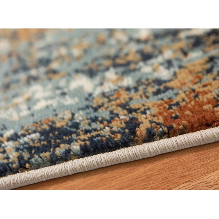 Amer Allure Clovis Orange Abstract Area Rug 8'9"x11'9"