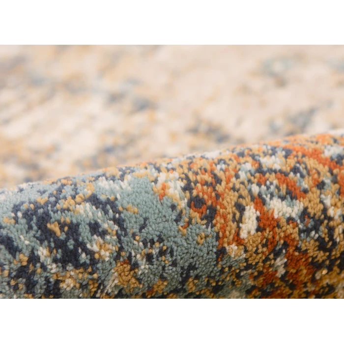 Amer Allure Clovis Orange Abstract Area Rug 8'9"x11'9"