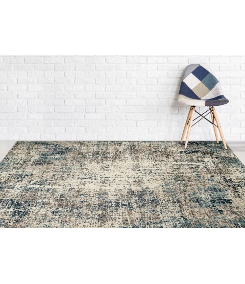 Amer Allure Benson Blue Abstract Area Rug 8'9"x11'9"