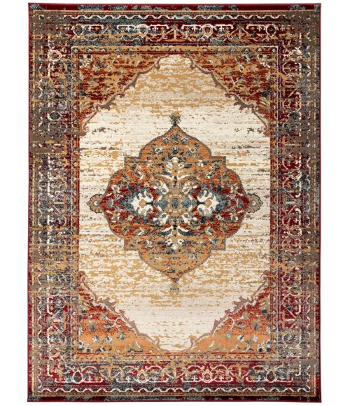 Amer Allure Pelham Red Medallion Area Rug 8'9"x11'9"