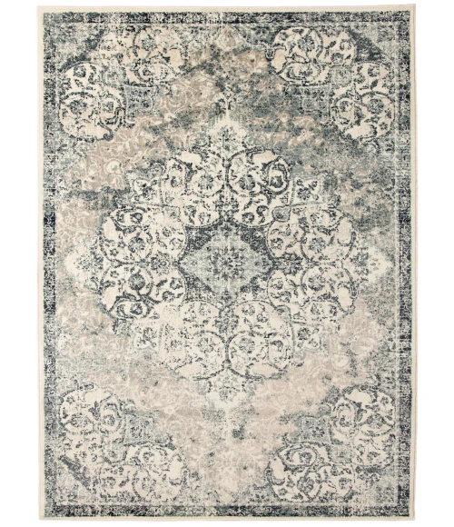 Amer Allure Cholet Blue Medallion Area Rug 2'x3'