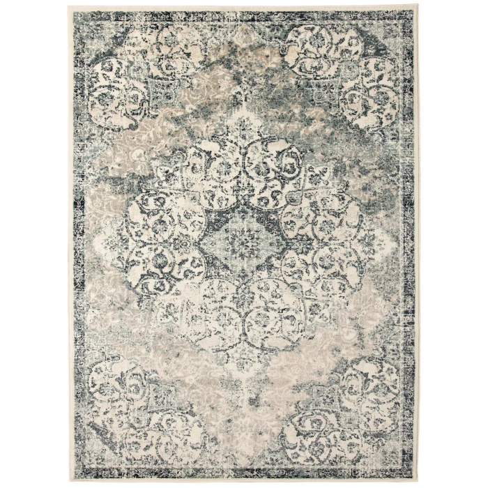 Amer Allure Cholet Blue Medallion Area Rug 5'1"x7'6"