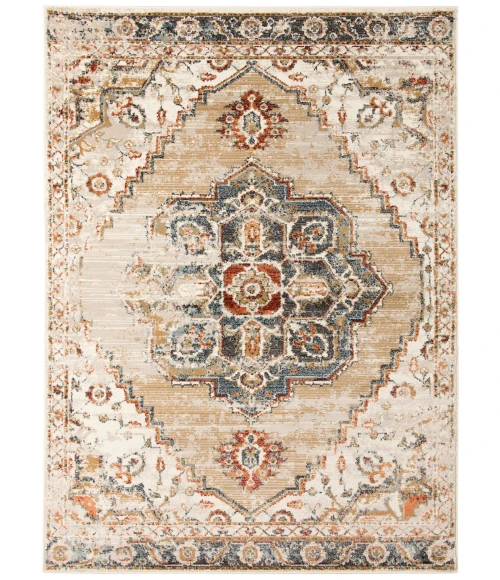 Amer Allure Marmet Gold Medallion Area Rug 8'9"x11'9"
