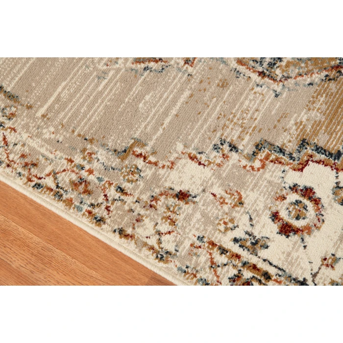 Amer Allure Marmet Gold Medallion Area Rug 7'9"x9'9"