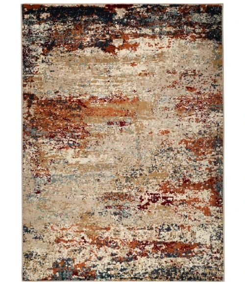 Amer Allure Bastia Orange Abstract Area Rug 8'9"x11'9"