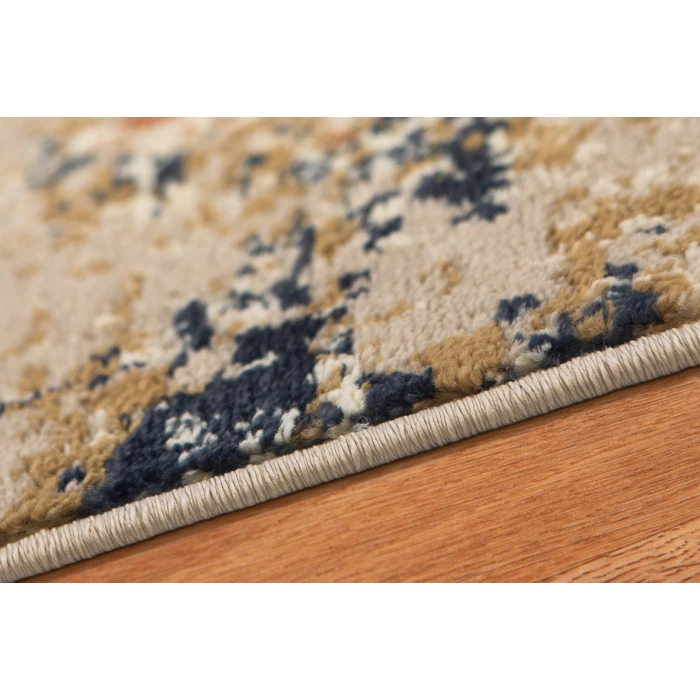 Amer Allure Bastia Orange Abstract Area Rug 7'9"x9'9"