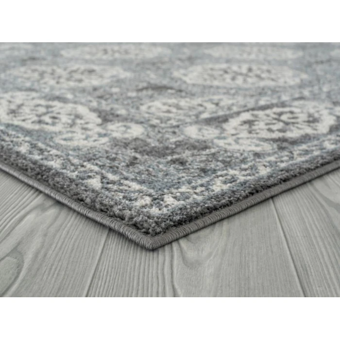 Amer Alexandria Banbury Blue Bordered Runner Rug 2'x6'