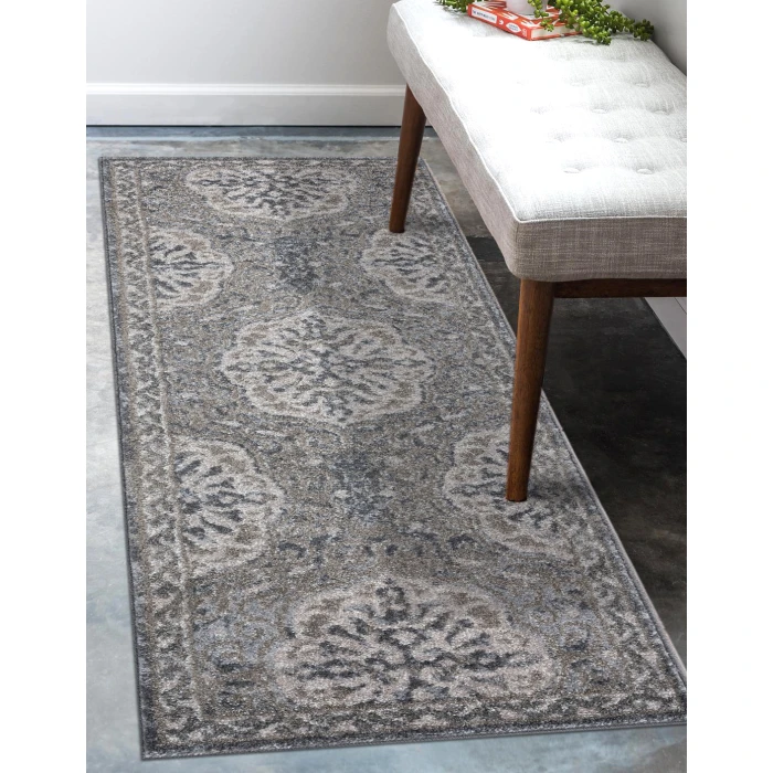 Amer Alexandria Banbury Walnut Bordered Area Rug 7'9"x9'9"
