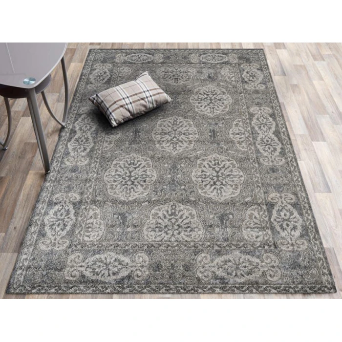 Amer Alexandria Banbury Walnut Bordered Area Rug 7'9"x9'9"