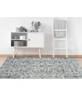 Amer Alexandria Ivey Light Blue Floral Area Rug 7'9"x9'9"