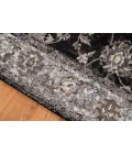 Amer Alexandria Cheally Black Bordered Runner Rug 2'6"x10'3"