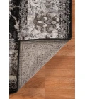 Amer Alexandria Cheally Black Bordered Runner Rug 2'6"x10'3"
