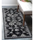 Amer Alexandria Cheally Black Bordered Runner Rug 2'x6'