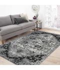 Amer Alexandria Chaves Gray Medallion Area Rug 2'x3'