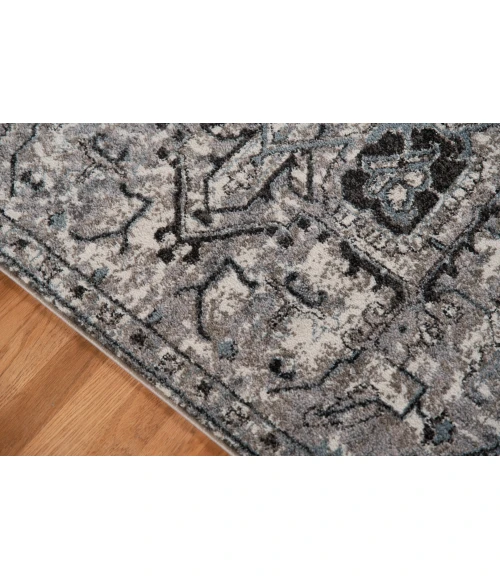 Amer Alexandria Chaves Gray Medallion Runner Rug 2'6"x10'3"