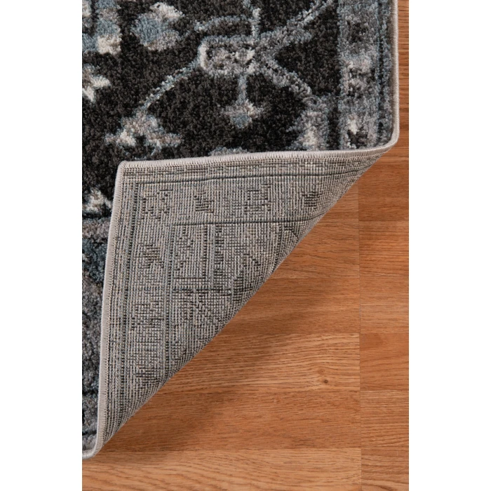 Amer Alexandria Chaves Gray Medallion Runner Rug 2'x6'