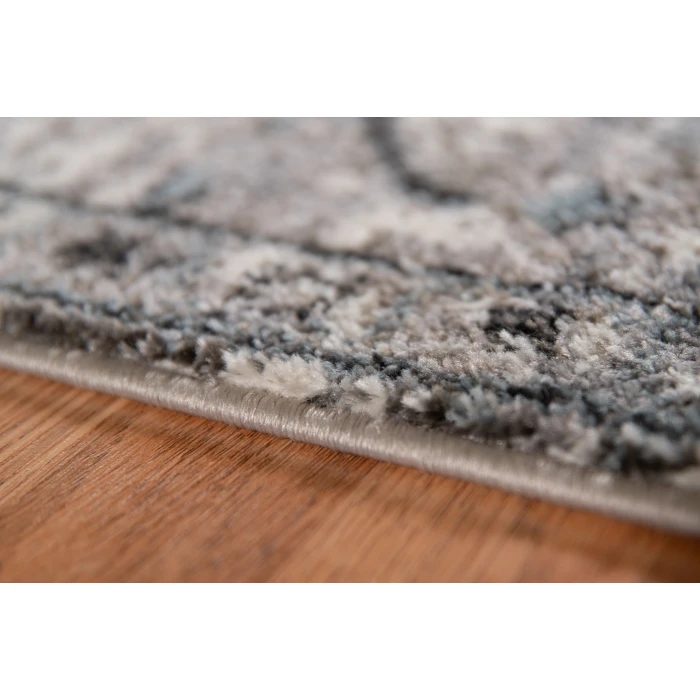 Amer Alexandria Chaves Gray Medallion Runner Rug 2'x6'