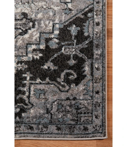 Amer Alexandria Chaves Gray Medallion Runner Rug 2'6"x10'3"
