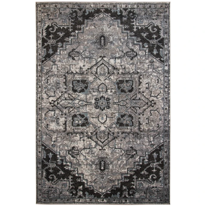 Amer Alexandria Chaves Gray Medallion Area Rug 4'x6'